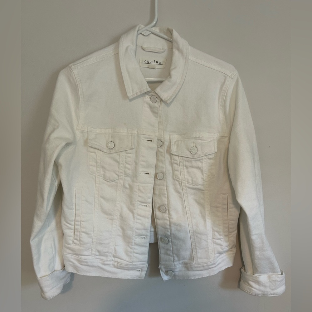 Eunina Classic White Jean Jacket